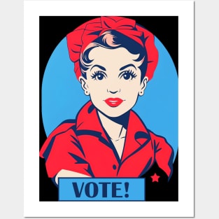 Rosie The Riveter - VOTE! Posters and Art